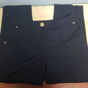 Navy blue capris dress pants